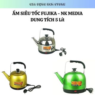 Ấm siêu tốc 5L FUJIKA – MEDIA tự ngắt khi nước sôi, đun siêu tốc chất liệu inox cao cấp không han gỉ - Bảo hành