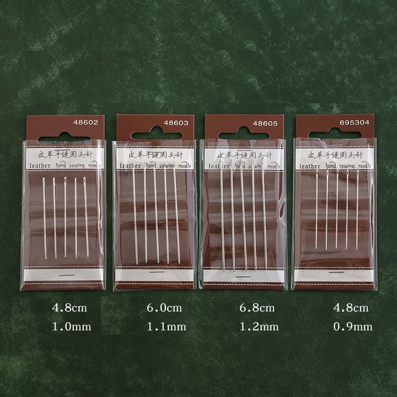 Kim khâu thủ công đầu tù, kim khâu đồ da