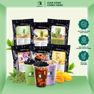 Bột trà sữa pha sẵn uống liền gói 1kg các vị khoai môn, matcha, socola, dưa lưới, sầu riêng