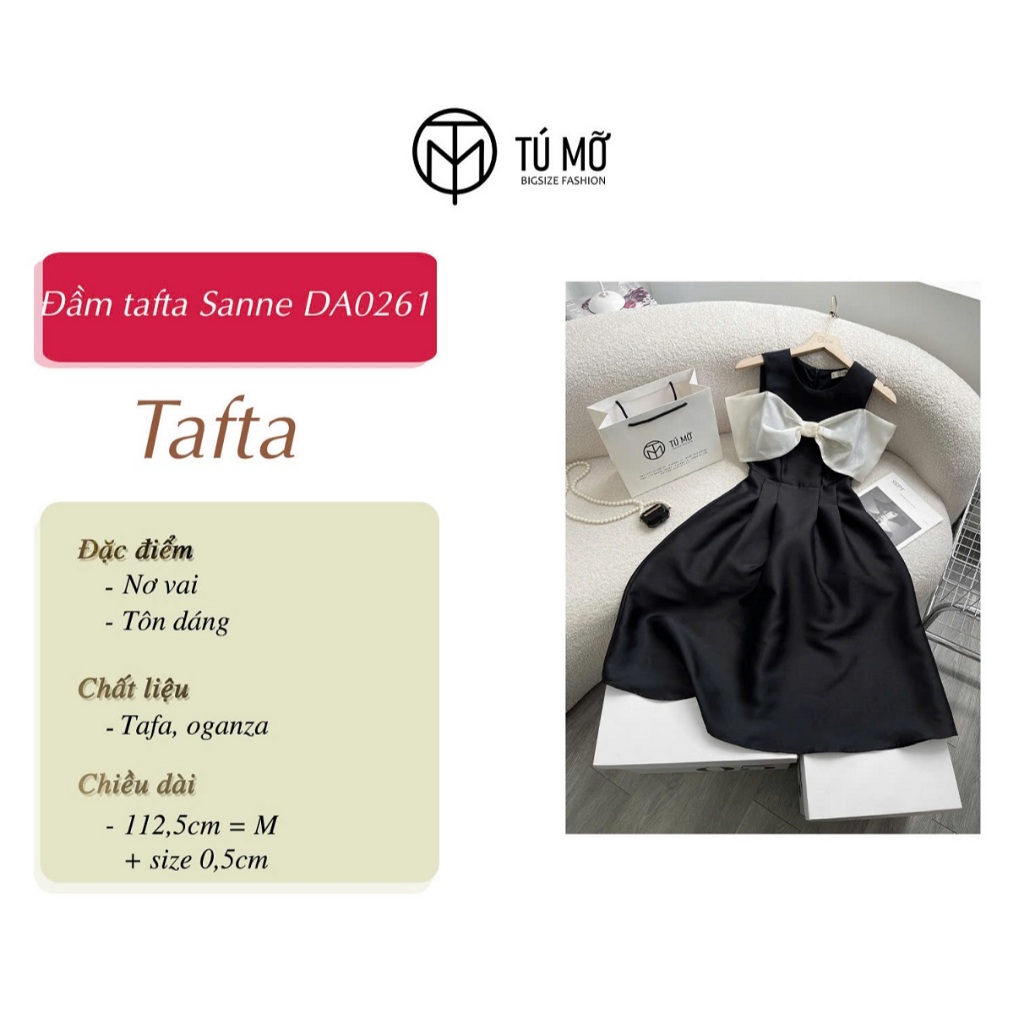 Đầm Bigsize Tú Mỡ Đầm Bigsize Nữ Tafta Sanne Thiết Kế  Trẻ Trung Đi Làm Dạo Phố Đủ Size 45-80kg DA0261 | BigBuy360 - bigbuy360.vn