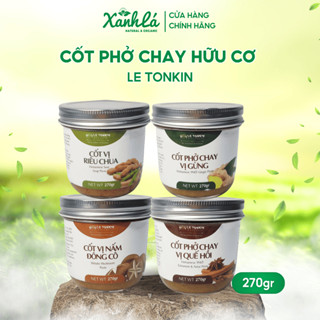 Cốt Phở Chay Hữu Cơ Le TonKin Vị Nấm Đông Cô Lẩu Chua Cay Riêu Chua Gừng Quế Hồi Nấu Nước Dùng 270gr