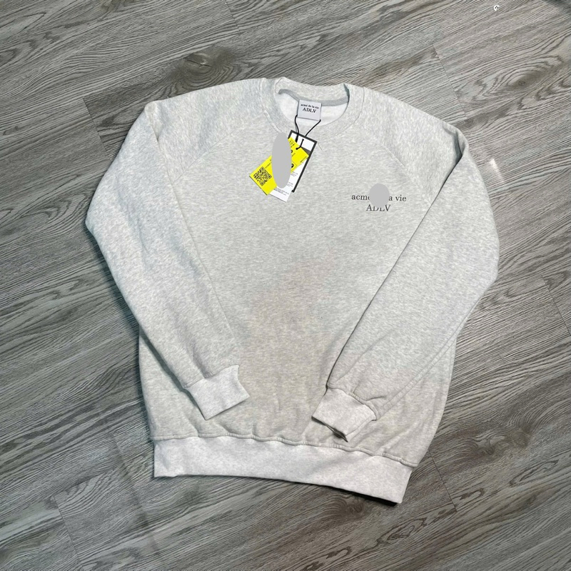 Áo sweater nam nữ adlv màu xám - áo sweater mùa đông nam nữ adlv