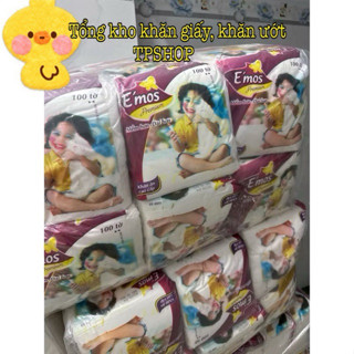 [GIÁ SỈ]  Combo 30 Gói Khăn Giấy Vuông Emos Bịch 50 tờ