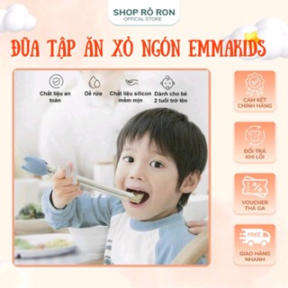 Đũa tập ăn EMMA KIDS - Đũa xỏ ngón cho bé - Shop Rô Ron