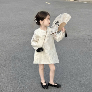  Váy sườn xám cách tân phong cách trung hoa cho bé từ 12-38kg chất liệu gấm lót 2 lớp 