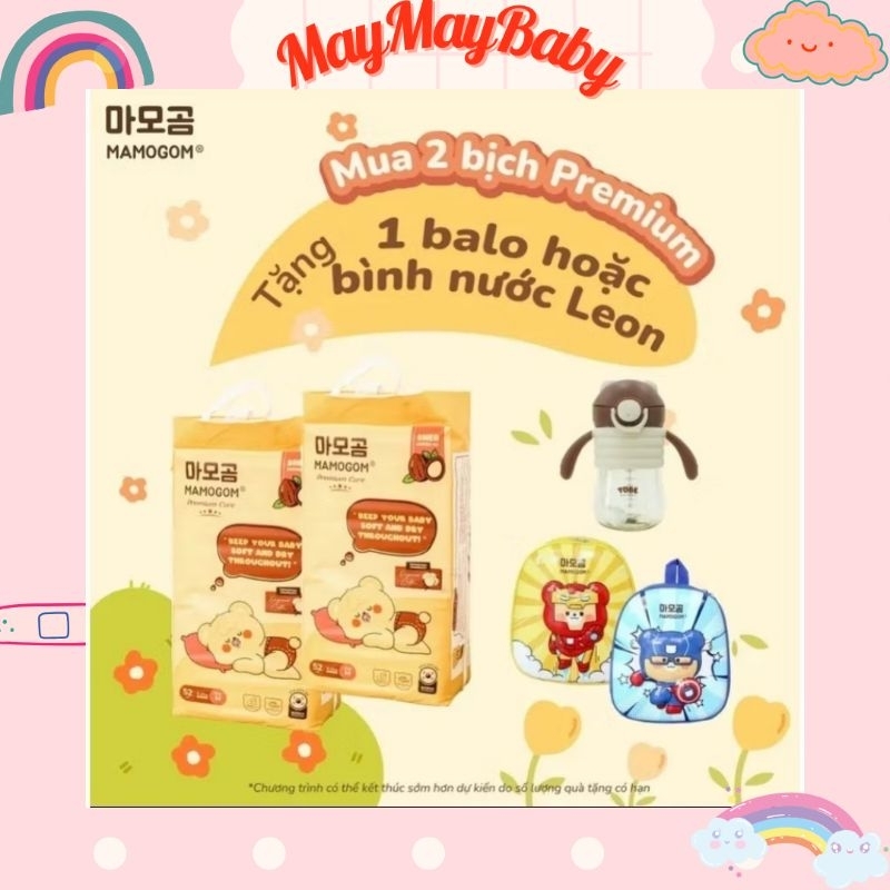 [COMBO 2B TẶNG QUÀ]BỈM MAMOGOM PREMIUM MỚI THẤM HÚT, CHỐNG HĂM, AN TOÀN ĐỦ SIZE CHO DA BÉ TRAI, BÉ G