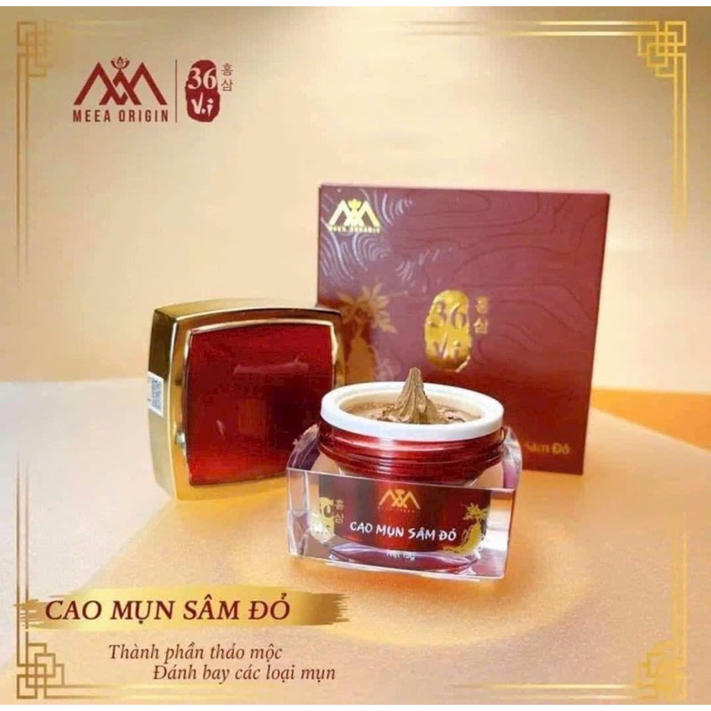 CAO MỤN SÂM ĐỎ 36 VỊ Hộp lớn 15g(chính hãng 100%)