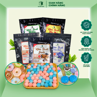 Bột khúc bạch Nguyên Khoa bịch 1kg vị phô mai, matcha, socola, đậu biết, dâu - BẾP NGUYÊN KHOA