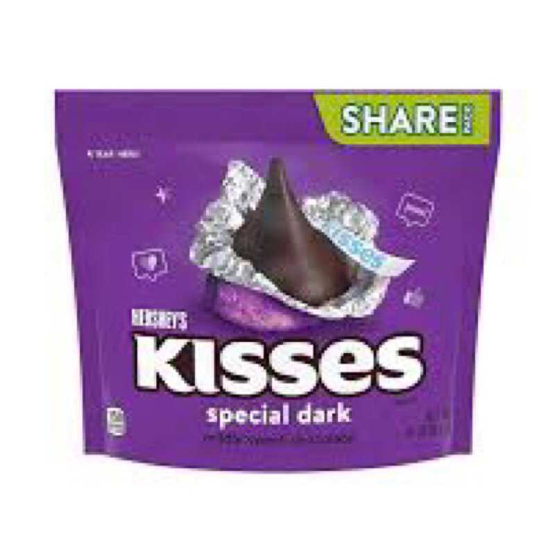 Socola đắng nguyên chất Hershey's Kisses Special Dark Mildly Sweet Chocolate của Mỹ gói 283gr