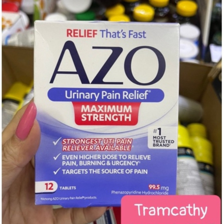 CVS AZO Urinary Pain Relief, Maximum Strength 12 viên