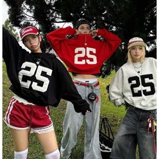 Áo Sweater Nỉ Số 25 AB HOUSE TWENTY FIVE Nữ Thêu Đắp Vải Nổi Chất Nỉ Ngoại Full Màu Sắc Trẻ Trung Nữ Tính VAStore