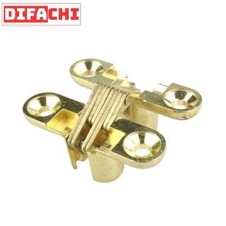 Bản lề chữ thập, bả lề xi trắng, bóng, vàng , bản lề âm bàn trang điểm, tủ áo...
