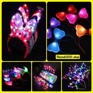 TDBĐ_BĂNG ĐÔ, BỜM CÀI TÓC TAI THỎ+ SỪNG NAI+ NOEL + ĐÈN LED