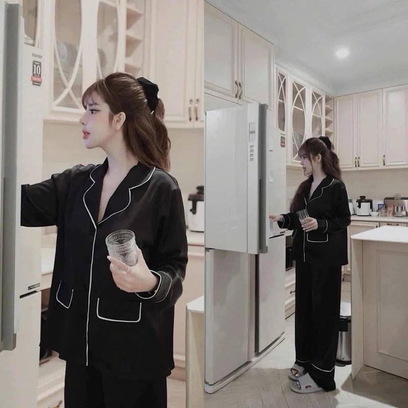 PIJAMA TƠ TẰM TAY DÀI CÚC BỘC XINH XẮN🎁