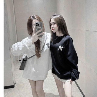 Áo sweater Nỉ 2 Da Tay Dài - Áo NỈ NY Brand Form Rộng Tay Dài Vải Nỉ Bông Dày Dặn Nam Nữ Cao Cấp Hottrend 2024. 
