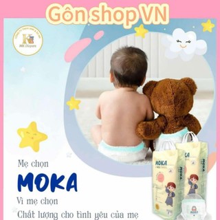  Tã bỉm quần MOKA chính hãng 100 miếng đủ size M L XL XXL XXXL XXXXL siêu thấm hút tã bỉm cho bé 