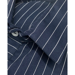 BRINY STRIPE SHIRT - Sơ Mi Xanh Đen - MONSIEUR