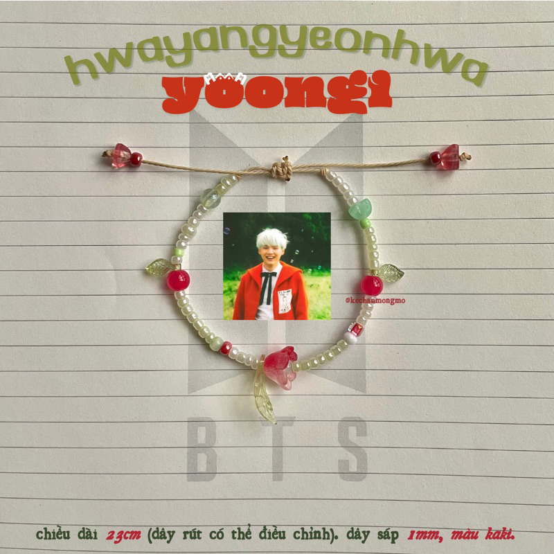 VÒNG TAY HYYH - YOONGI | SUGA BTS
