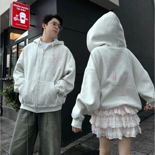 Áo Hoodie Zip NQ30 SQUARE Chữ Thêu Nam Nữ Form Boxy Thêu Áo Khoác Nỉ Form Rộng Phong Cách Trẻ Hàn Quốc Hanestore