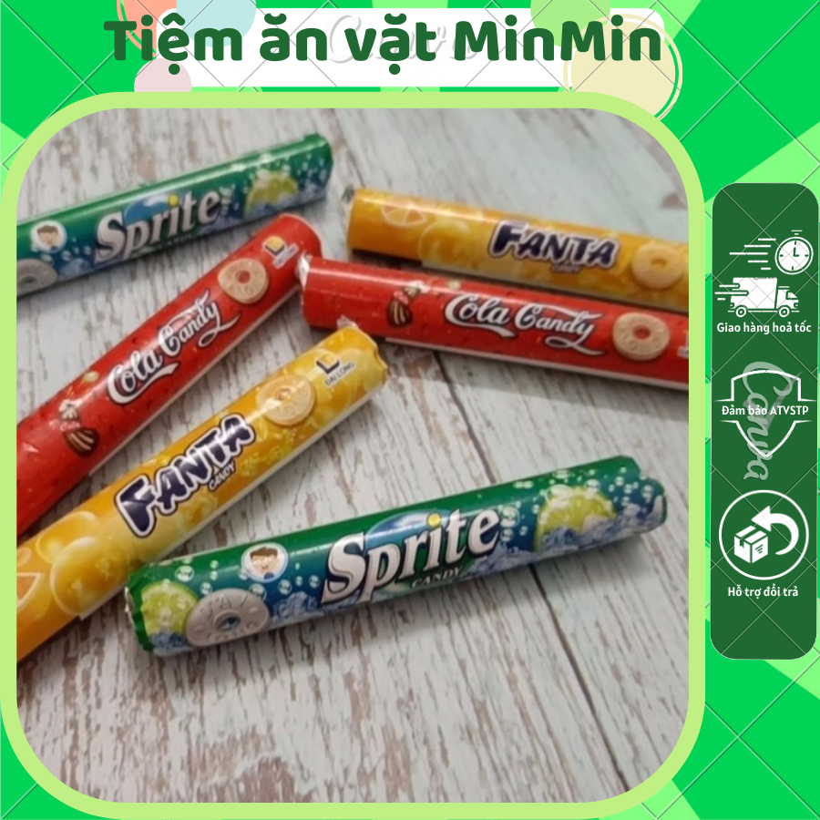 Kẹo C Fanta, Cola, Sprite candy (thỏi 25g-20 viên)