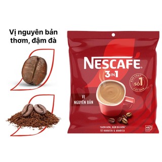 Cafe Nescafe Đỏ Sữa 3 iN 1 Bịch 46 Gói