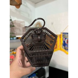 Lồng chim mini mẫu lục giác cho chim hút mật, sâu, khuyên, ốc mít thuần bổi