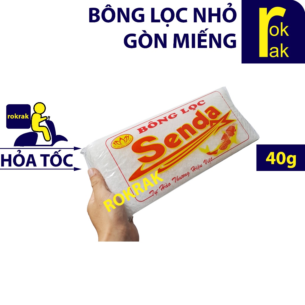 Bông gòn nhỏ dạng miếng dài Lọc nước cho hồ cá cảnh