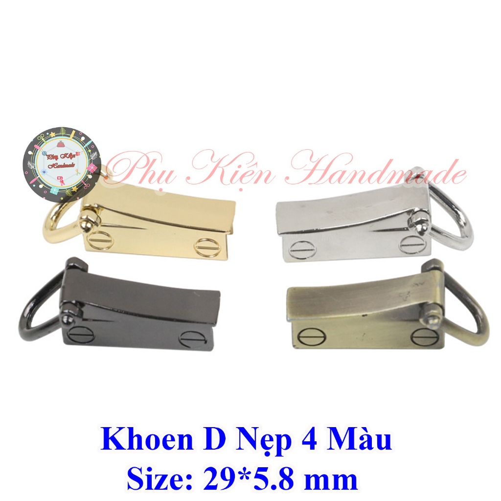 Khoen D Nẹp 4 màu (54k/1cặp)