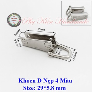 Khoen D Nẹp 4 màu (54k/1cặp)