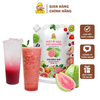 Mứt Ổi Đào Xay Nhuyễn TenTen - Sốt Ổi Hồng Xay Nhuyễn Túi 1kg | TENTEN