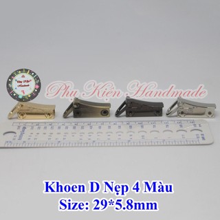 Khoen D Nẹp 4 màu (54k/1cặp)