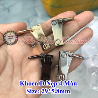 Khoen D Nẹp 4 màu (54k/1cặp)