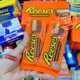 (Mỗi gói 42g có 2 bánh) Combo bánh socola bơ đậu phộng Reese's chuẩn Mỹ milk chocolate peanut butter cups