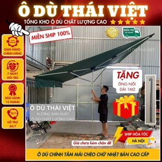 Ô dù mái chéo nghiêng chính tâm 2m5x3m (không kèm chân đế), ô dù che nắng mưa ngoài trời, vải dù cao cấp Ô DÙ THÁI VIỆT