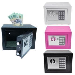 Két sắt mini mã khoá điện tử 17E có khe đút tiền, an toàn bảo mật cao có vít treo tường