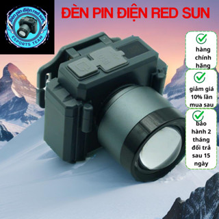 đèn pin đội đầu, đèn đội đầu, đèn pin siêu sáng MIKACHI, mini chống nước, soi ếch, đèn thợ lặn, đèn pin điện red sun