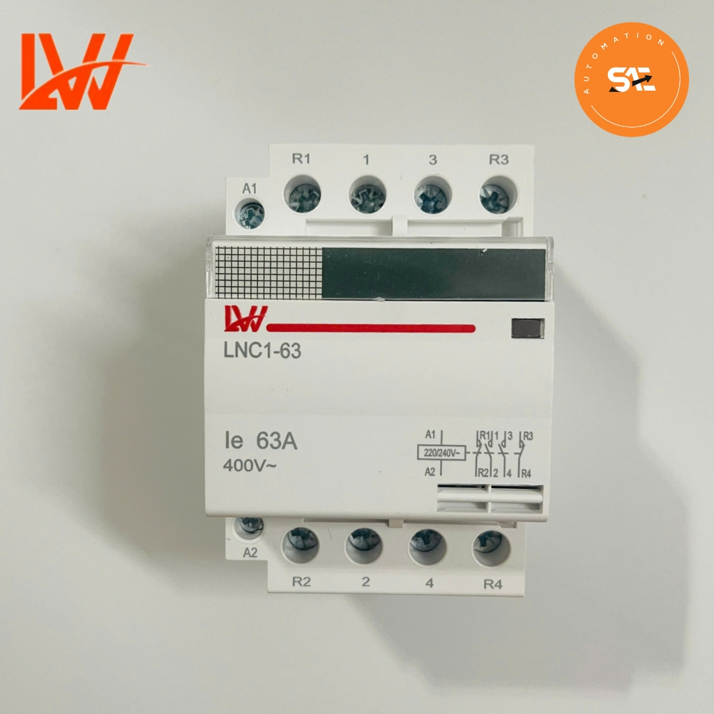 Khởi động từ contactor 4P CHINT, LW 2NO-2NC và 4NO 400V 63A