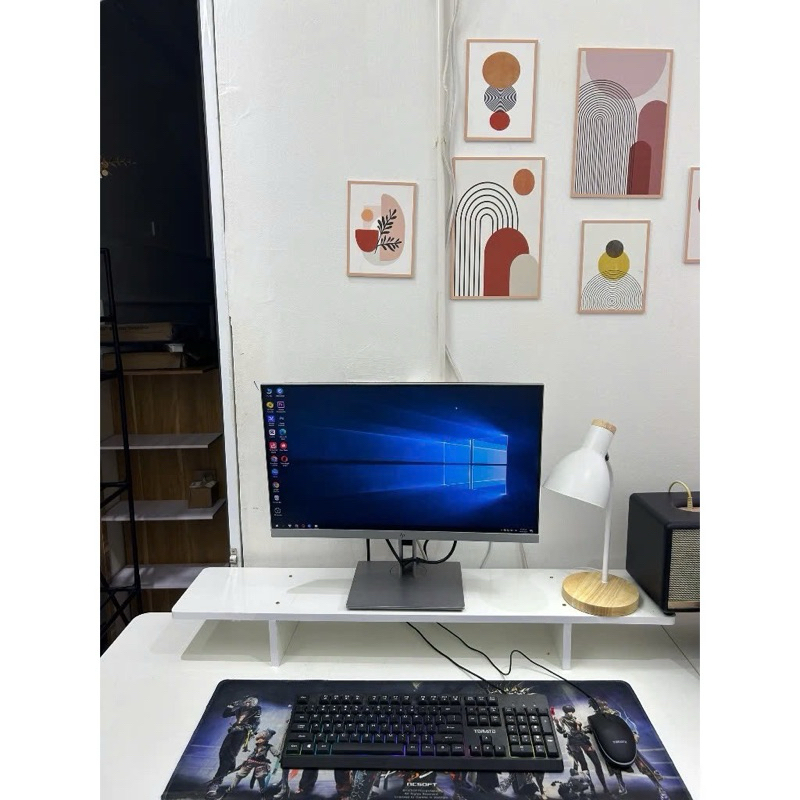 Kệ để màn hình máy tính,kệ laptop nhỏ gọn độ dày 15mm decor trang trí góc làm việc chất liệu gỗ MDF bền đẹp A75 | BigBuy360 - bigbuy360.vn