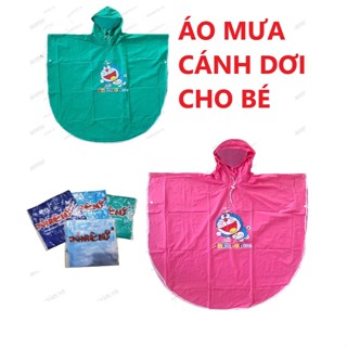 Áo mưa choàng cho trẻ em Doremon, áo mưa cánh dơi cho trẻ em, áo mưa doremon, áo mưa cho bé