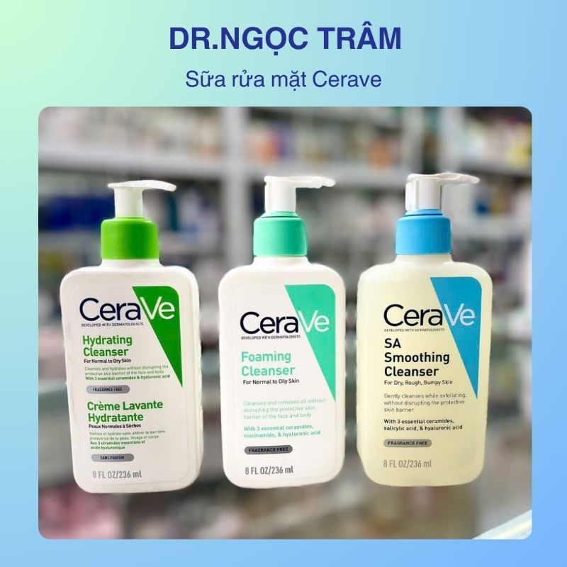 [ 236ml_ 473ml ] Sữa rửa mặt Cerave