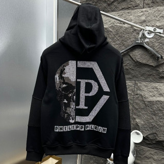 [S1] Áo Hoodie Zip Philip Plein Đính Đá Hàng Quảng Châu Form Rộng - Phong Cách Boy Phố Hot Trend#Hot