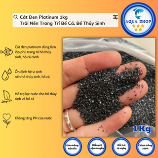  Cát Đen Platinum 1kg - Trải Nền Trang Trí Bể Cá Bể Thủy Sinh 