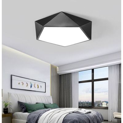 Đèn ốp trần MONSKY LEDA 50cm ánh sáng trắng gắn trần cao cấp hình khối đa giác hiện đại (6002,9000)