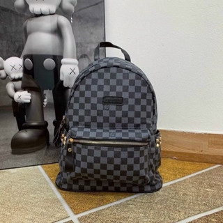 Balo đi học kẻ caro size 40 dành cho nam nữ đeo đôi đựng vừa a4 - laptop ( Ảnh thật shop tự chụp )