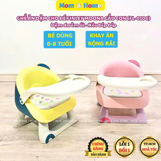 Ghế ăn dặm Moona Finley Ghế tập ngồi cho bé hỗ trợ cột sống, đệm da êm ái kêu bíp bíp vui tai FL0106