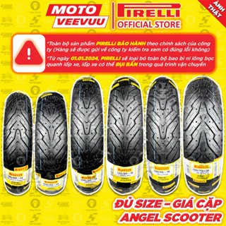 [MTVV] [RẺ NHẤT] CẶP Vỏ lốp xe máy PIRELLI Angel Scooter đủ size xe ga NVX PCX Vario AB Click SH 125 150 300 350<END>