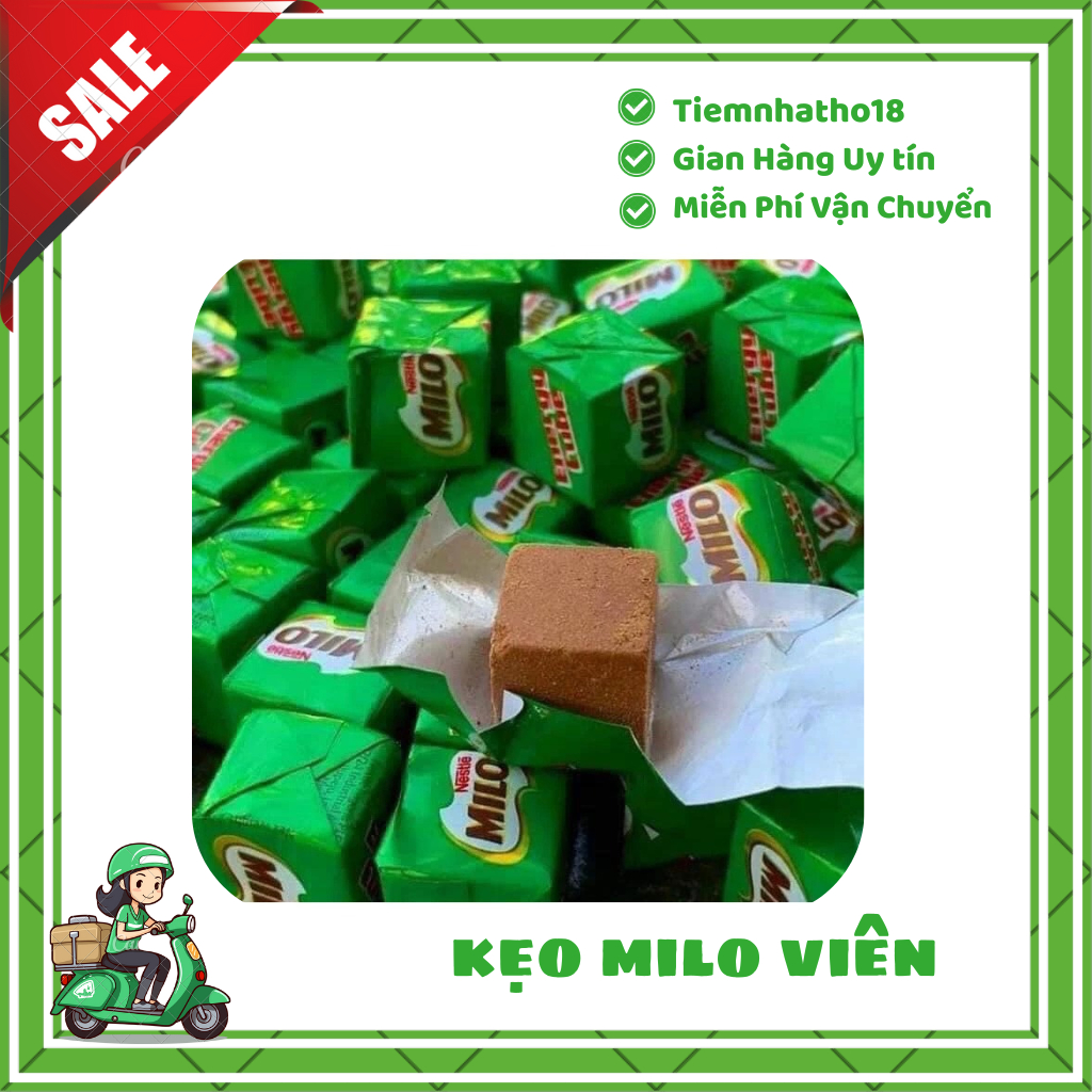 Gói 100 Viên Kẹo Milo Cube Thái Lan/ Kẹo Milo Cube Nestle Chính Hãng Thái Lan