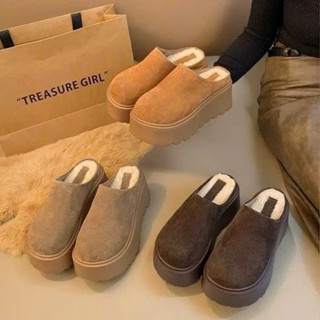  Dép sục lông KK hàng siêu cấp da cừu lót lông xịn đế cao 5cm Fullbox loại 1 