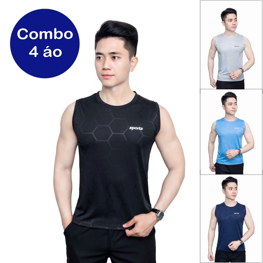 [COMBO 2-3-4 Áo] Thun ba lỗ nam 💛 Giá Sốc 💛 sports sát nách tanktop thể thao vải thun thoáng mát thấ
