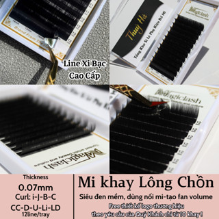  Mi Lông Chồn Cao Cấp Dày 0.07 Cong I-J-B-C-CC-D-U-LD-Li Dài 8mm Đến 16mm Lông Mi Magiclash Thúy Hà 